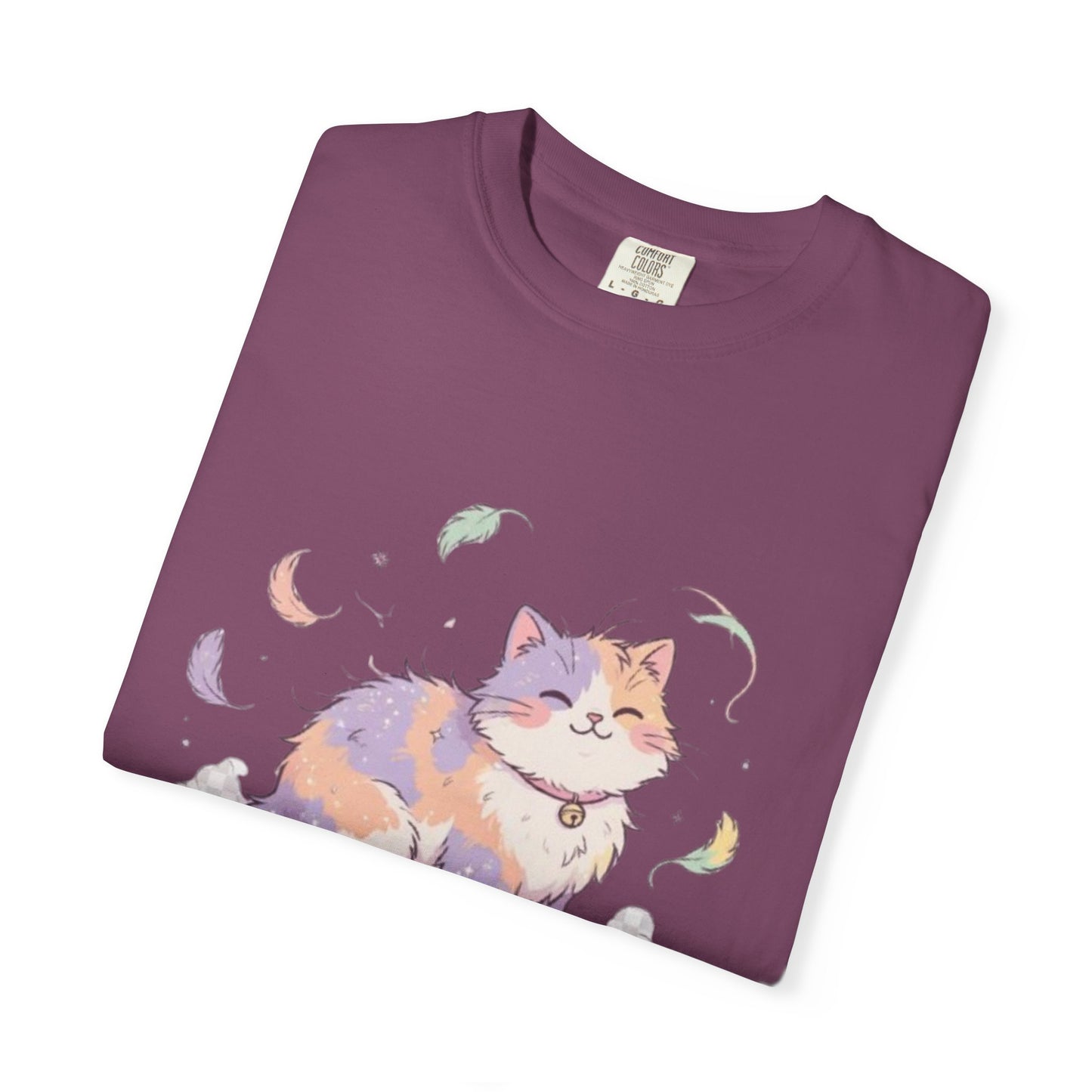 Cat Hair Is My Glitter T-Shirt — Cute Pastel Cat Graphic Tee for Cat Lovers