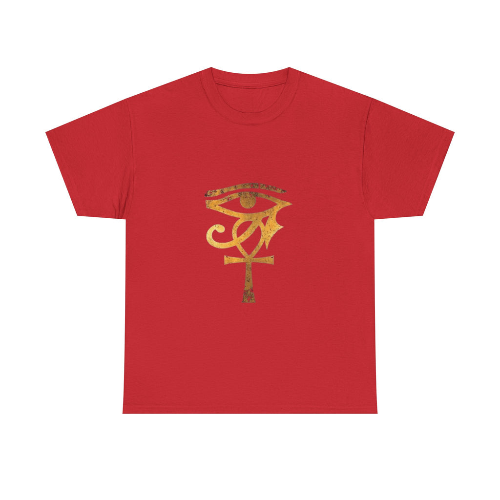 Eye of Ra Ankh T-Shirt — Golden Egyptian Symbol Tee