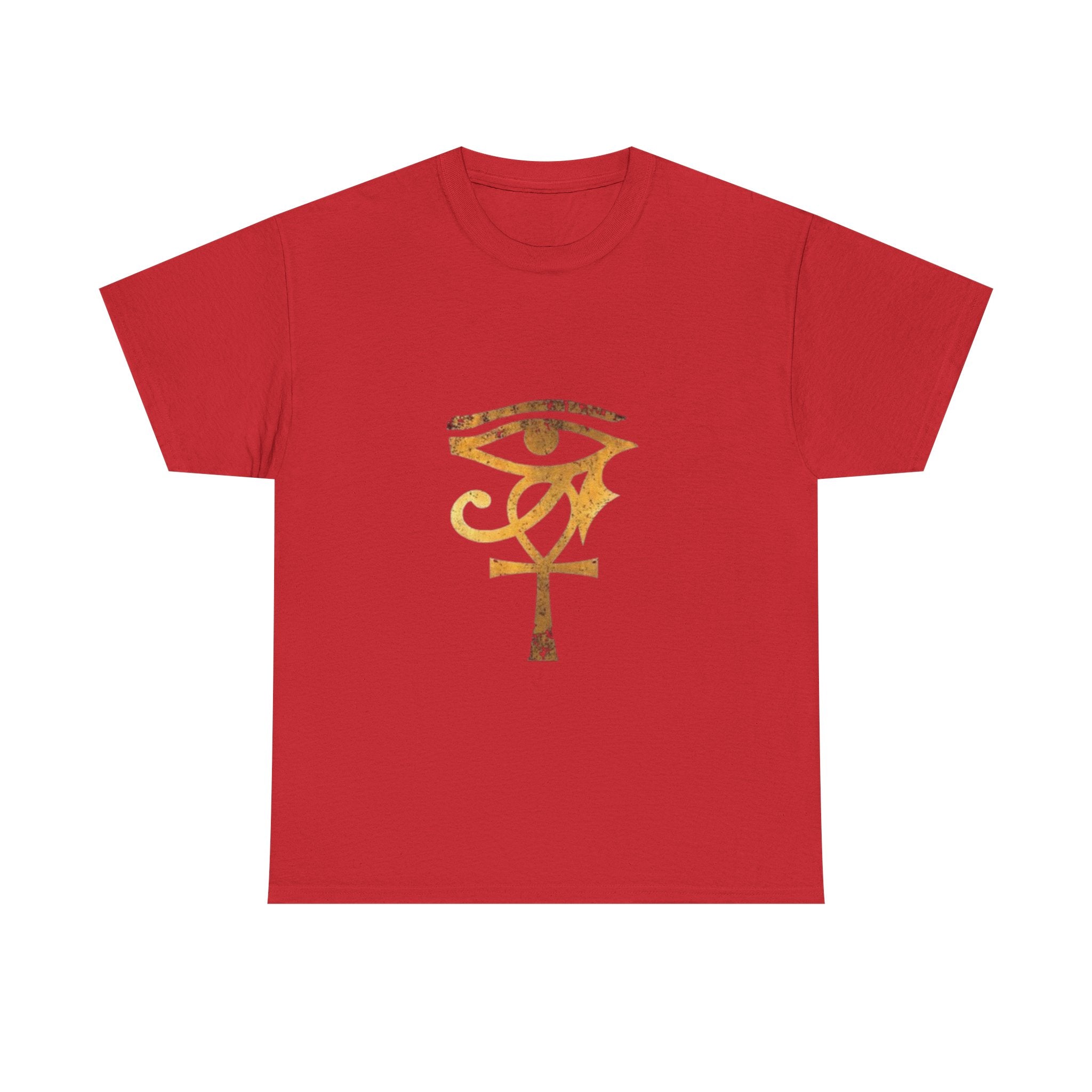 Eye of Ra Ankh T-Shirt — Golden Egyptian Symbol Tee