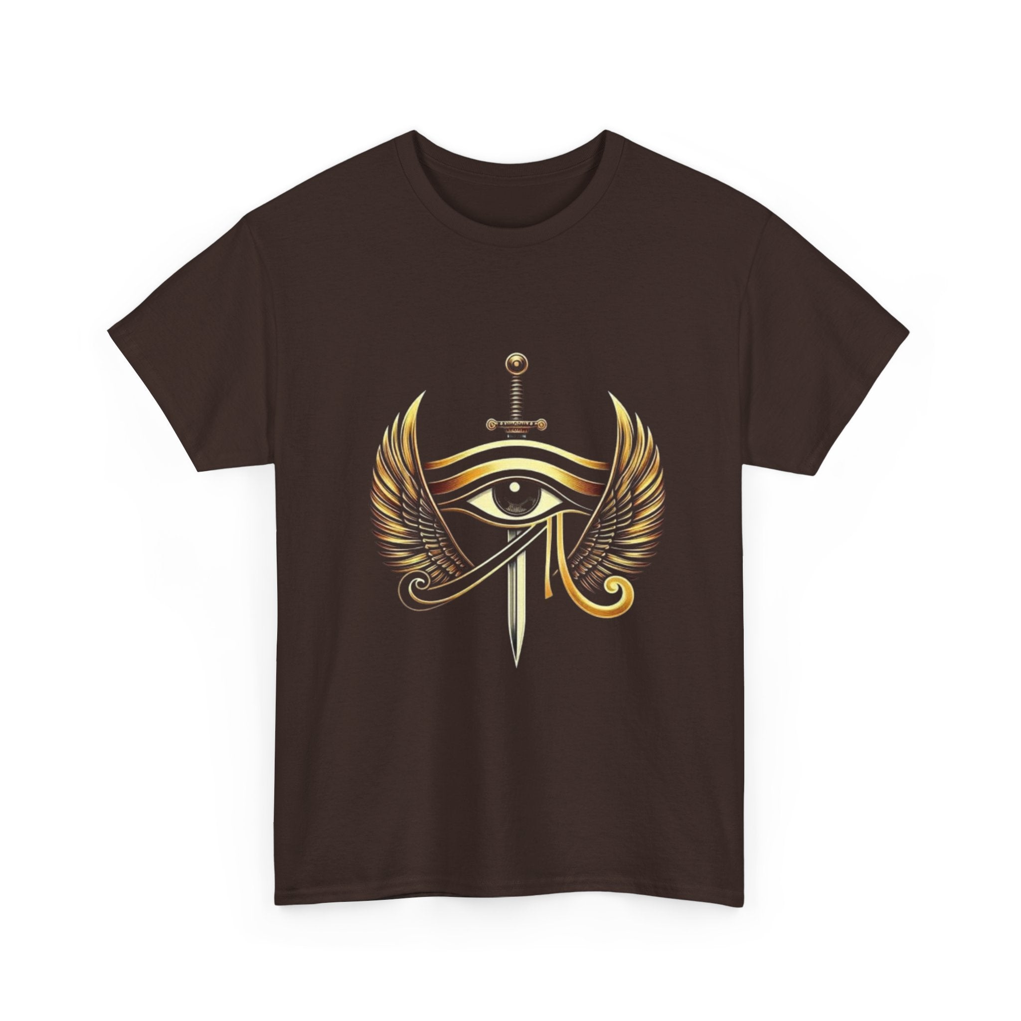 Eye of Horus Sword T‑Shirt — Egyptian Symbol Tee with Winged Eye Design