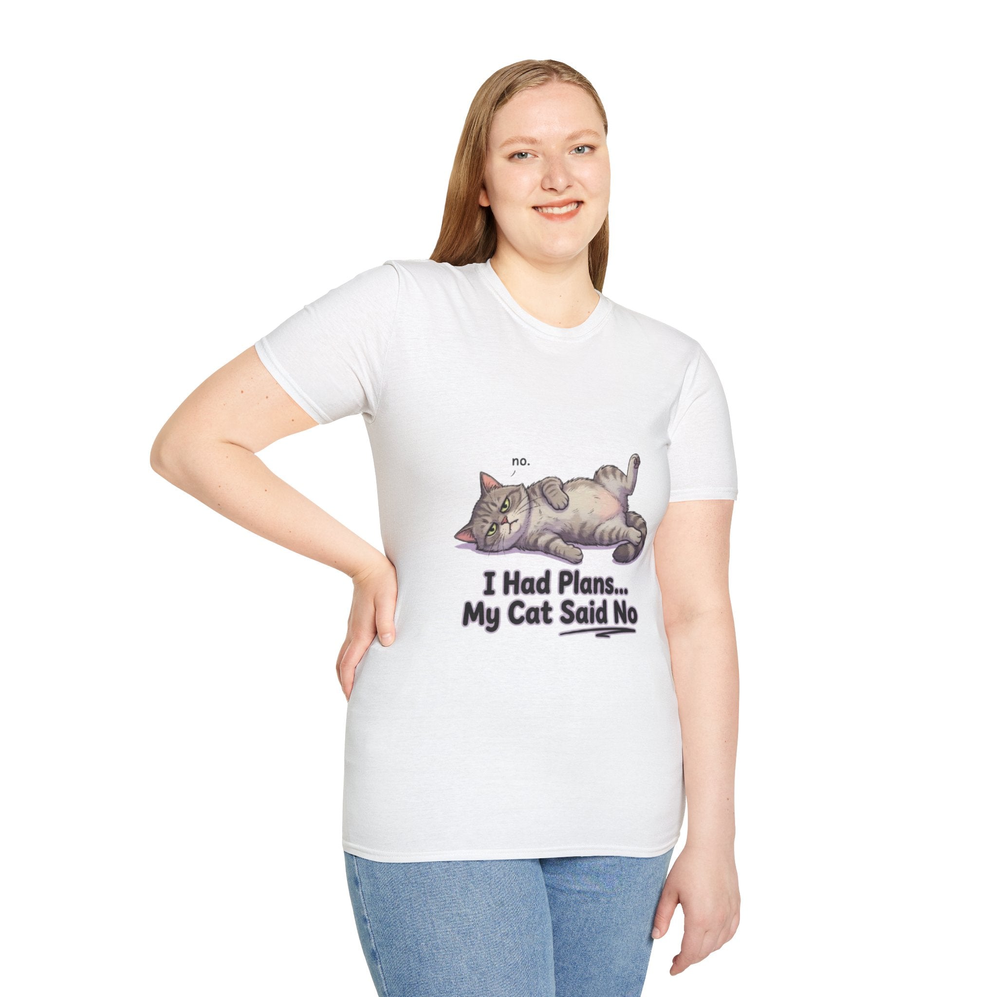Cat Said No T-Shirt — Funny I Had Plans My Cat Said No Tee