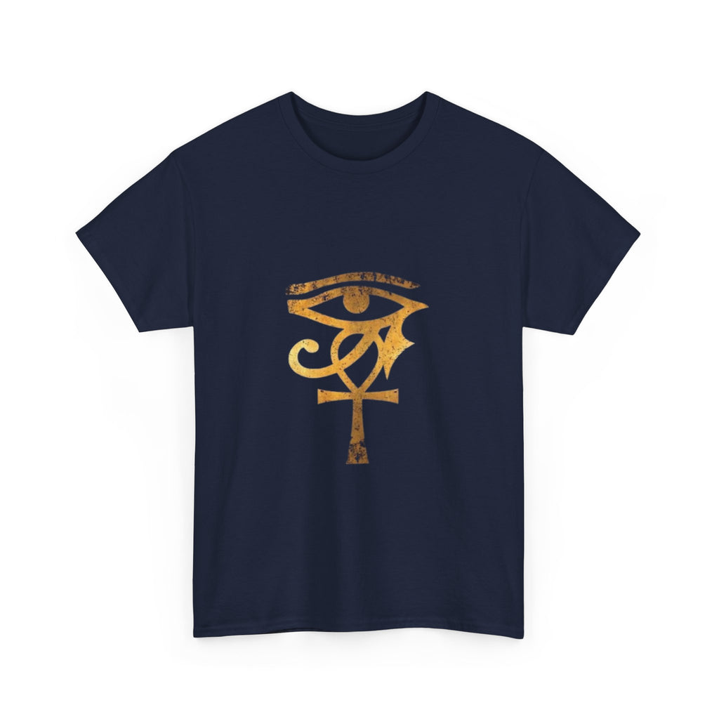 Eye of Ra Ankh T-Shirt — Golden Egyptian Symbol Tee