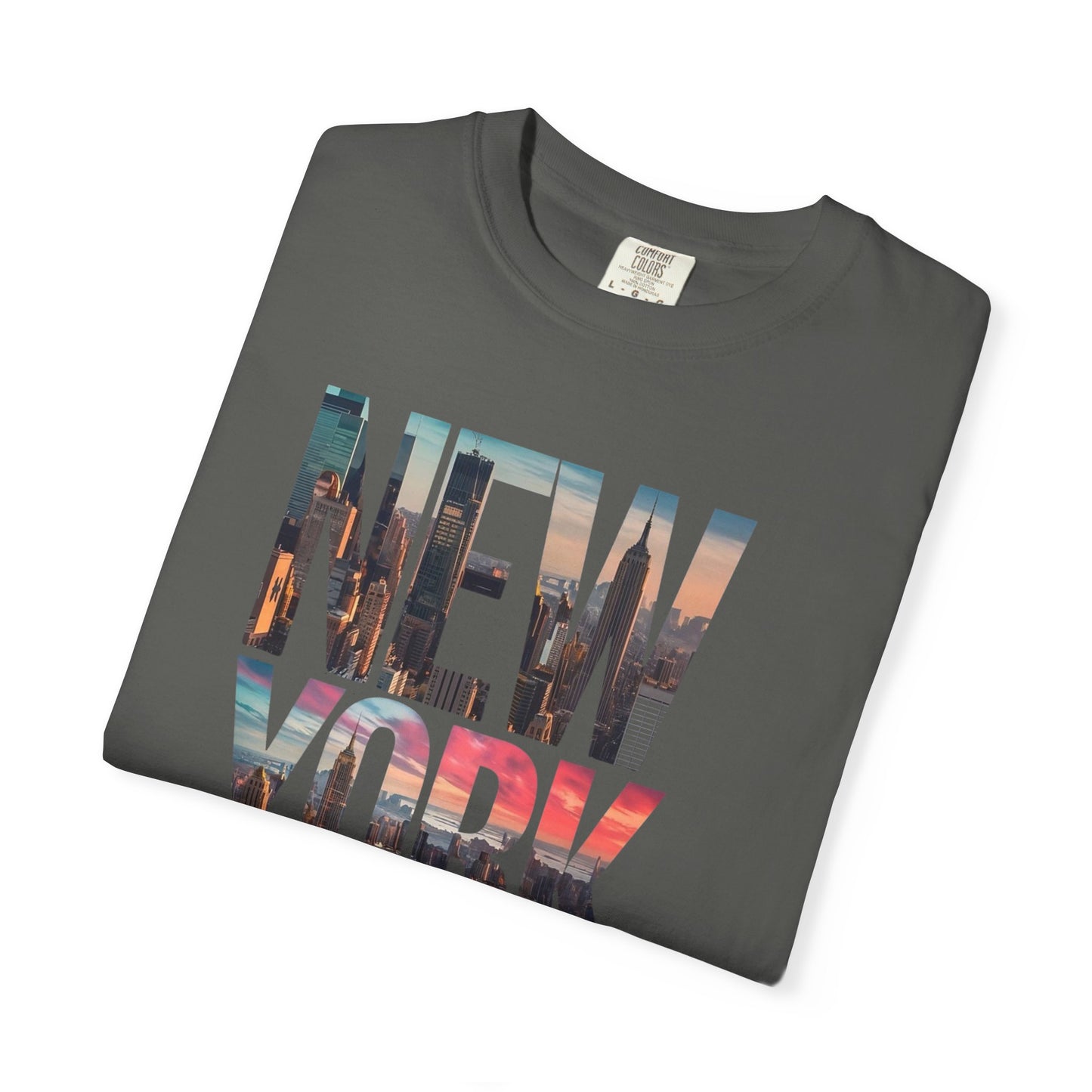 New York City Photo-Print T-Shirt — NYC Skyline Typography Tee