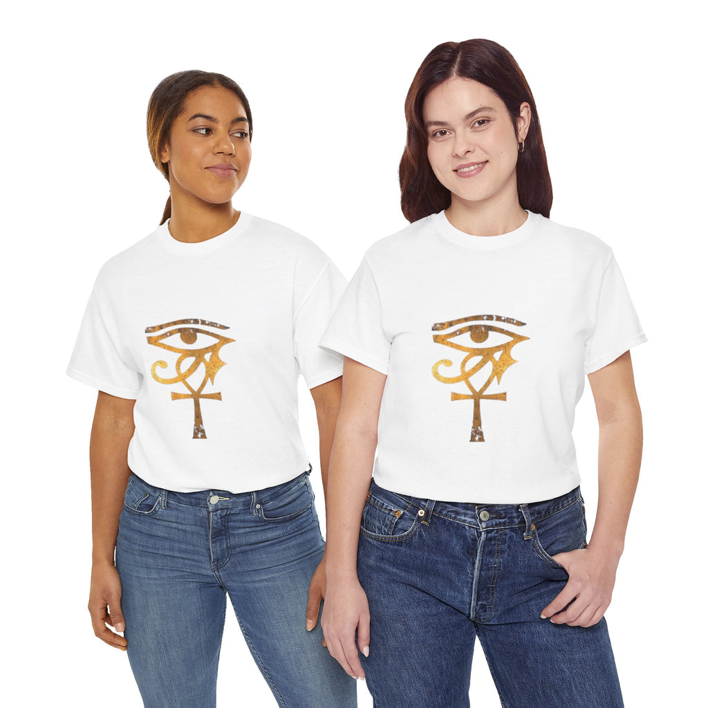 Eye of Ra Ankh T-Shirt — Golden Egyptian Symbol Tee