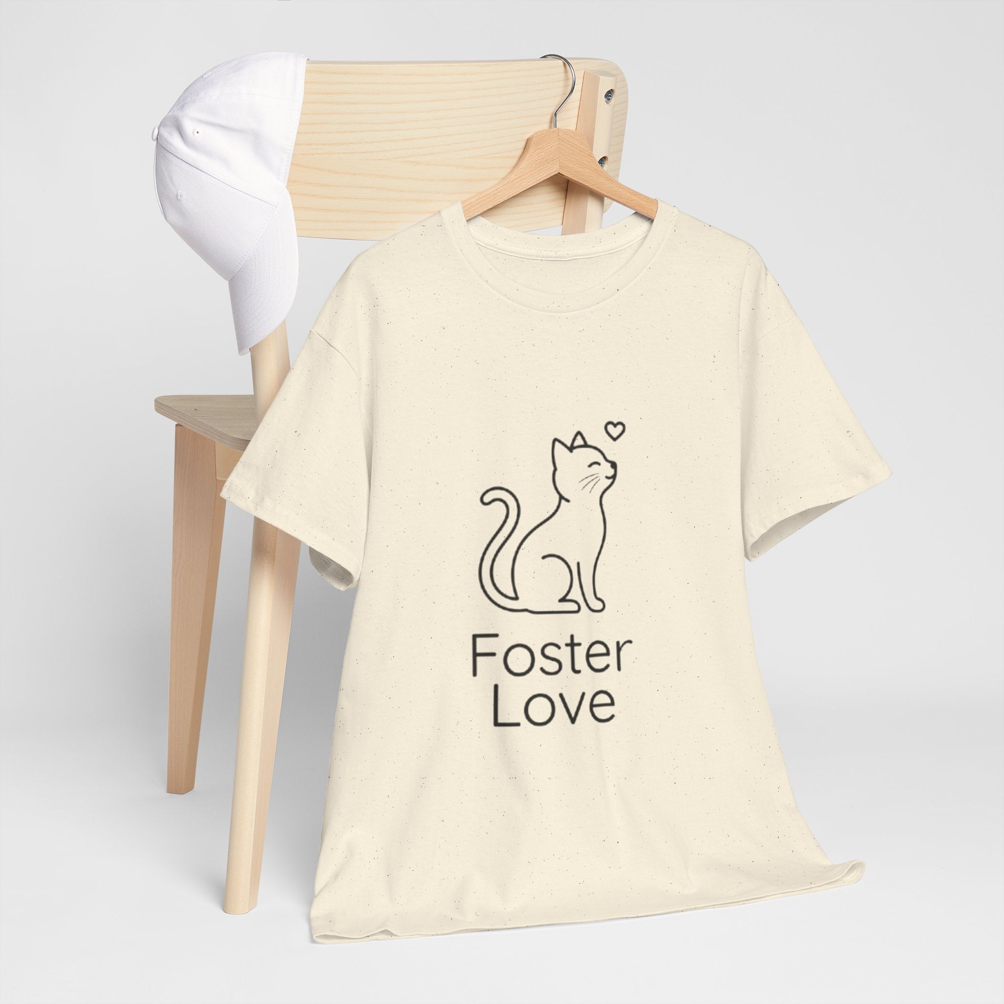 Foster Love Cat T-Shirt — Adoption Support Tee