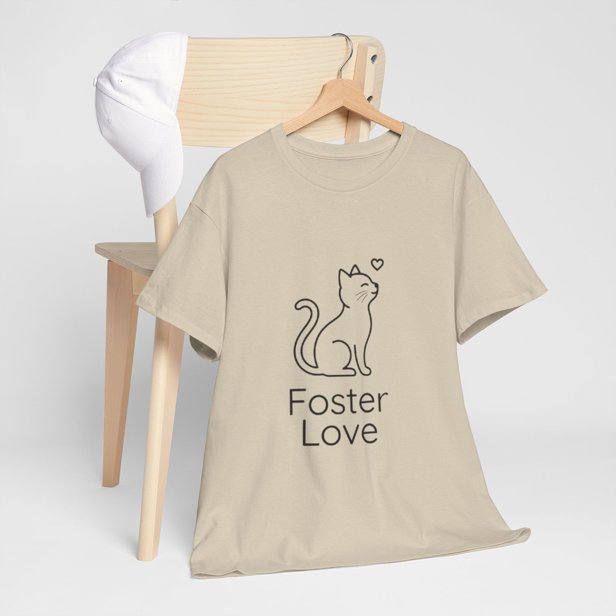 Foster Love Cat T-Shirt — Adoption Support Tee