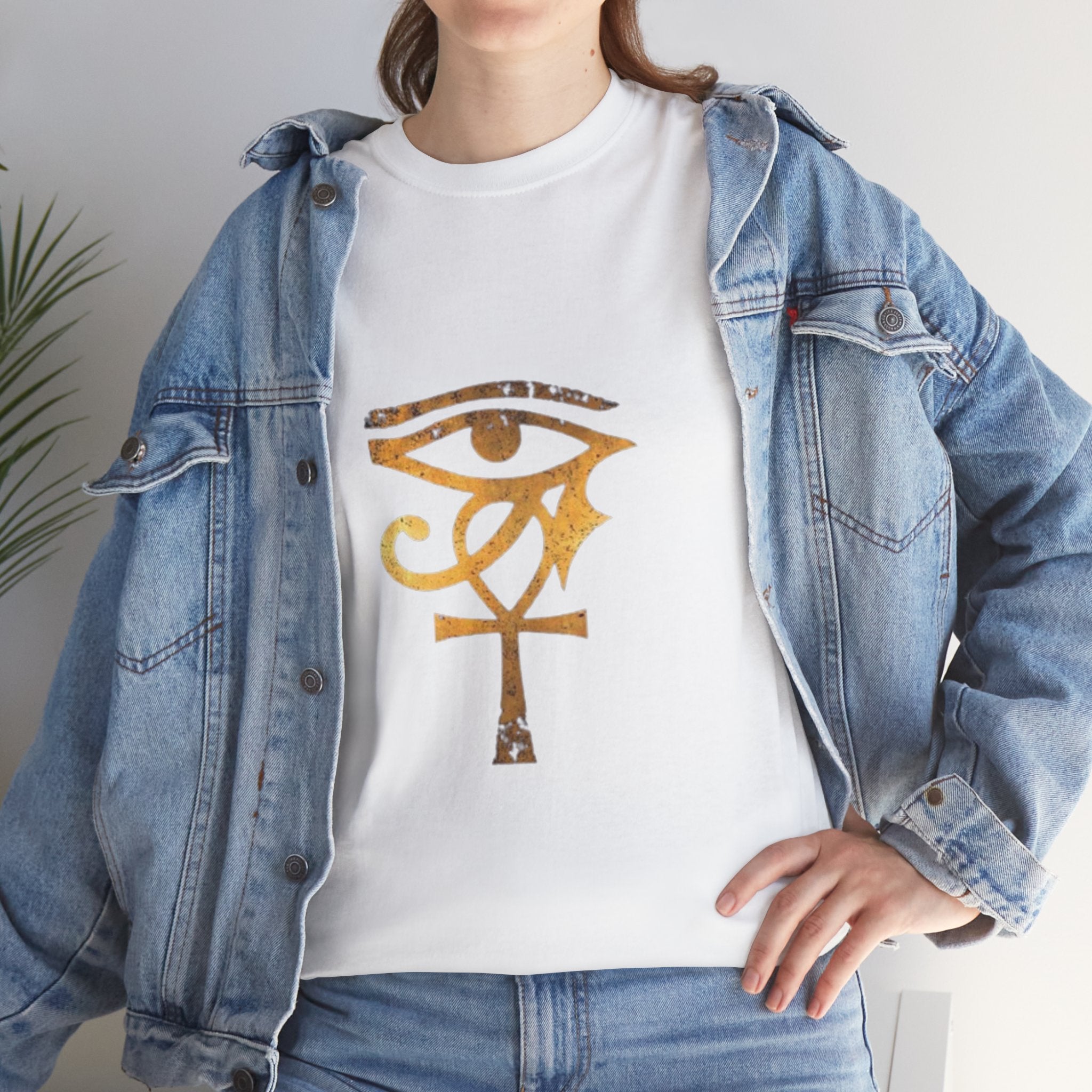 Eye of Ra Ankh T-Shirt — Golden Egyptian Symbol Tee
