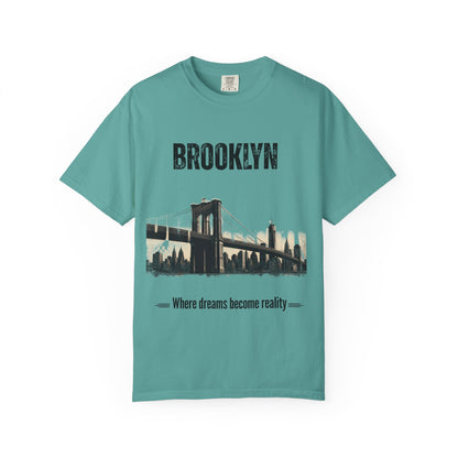 Brooklyn Bridge T-Shirt — "Where Dreams Become Reality" Graphic Tee