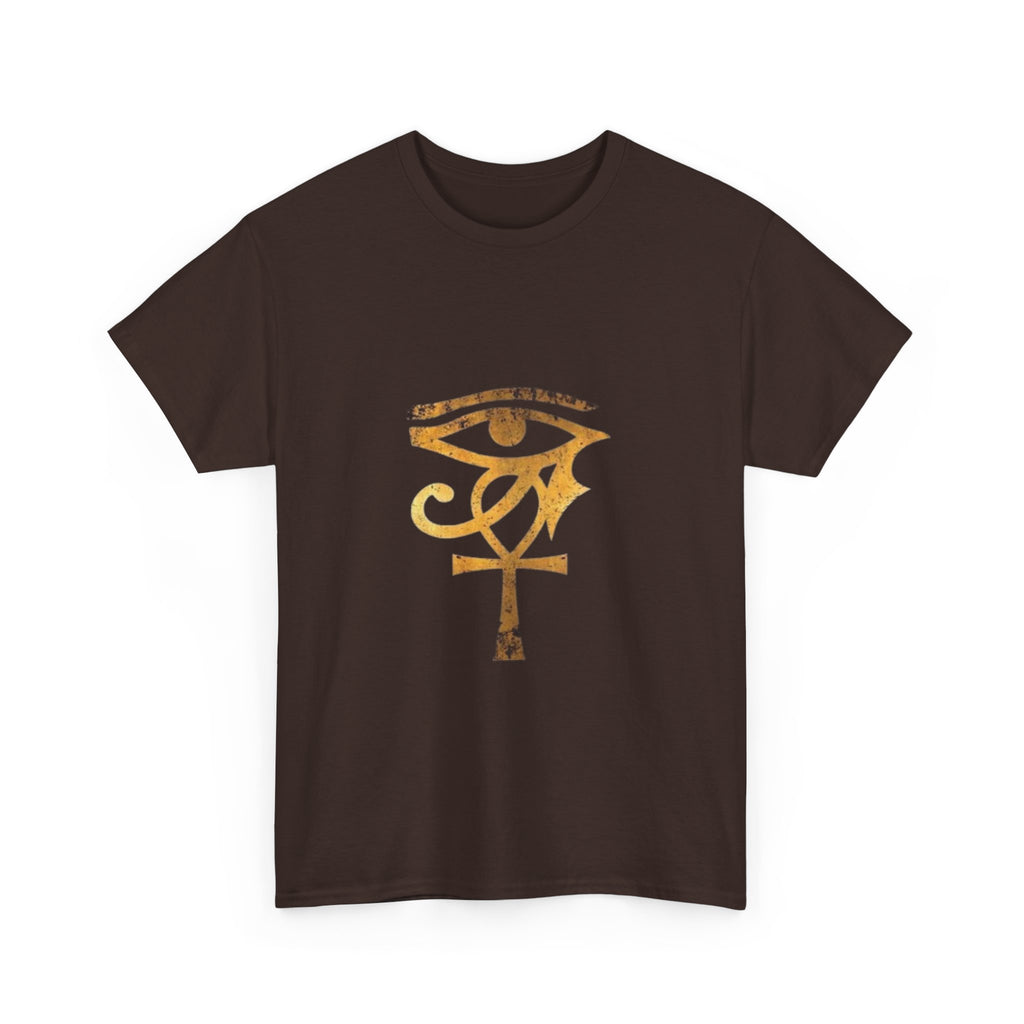 Eye of Ra Ankh T-Shirt — Golden Egyptian Symbol Tee