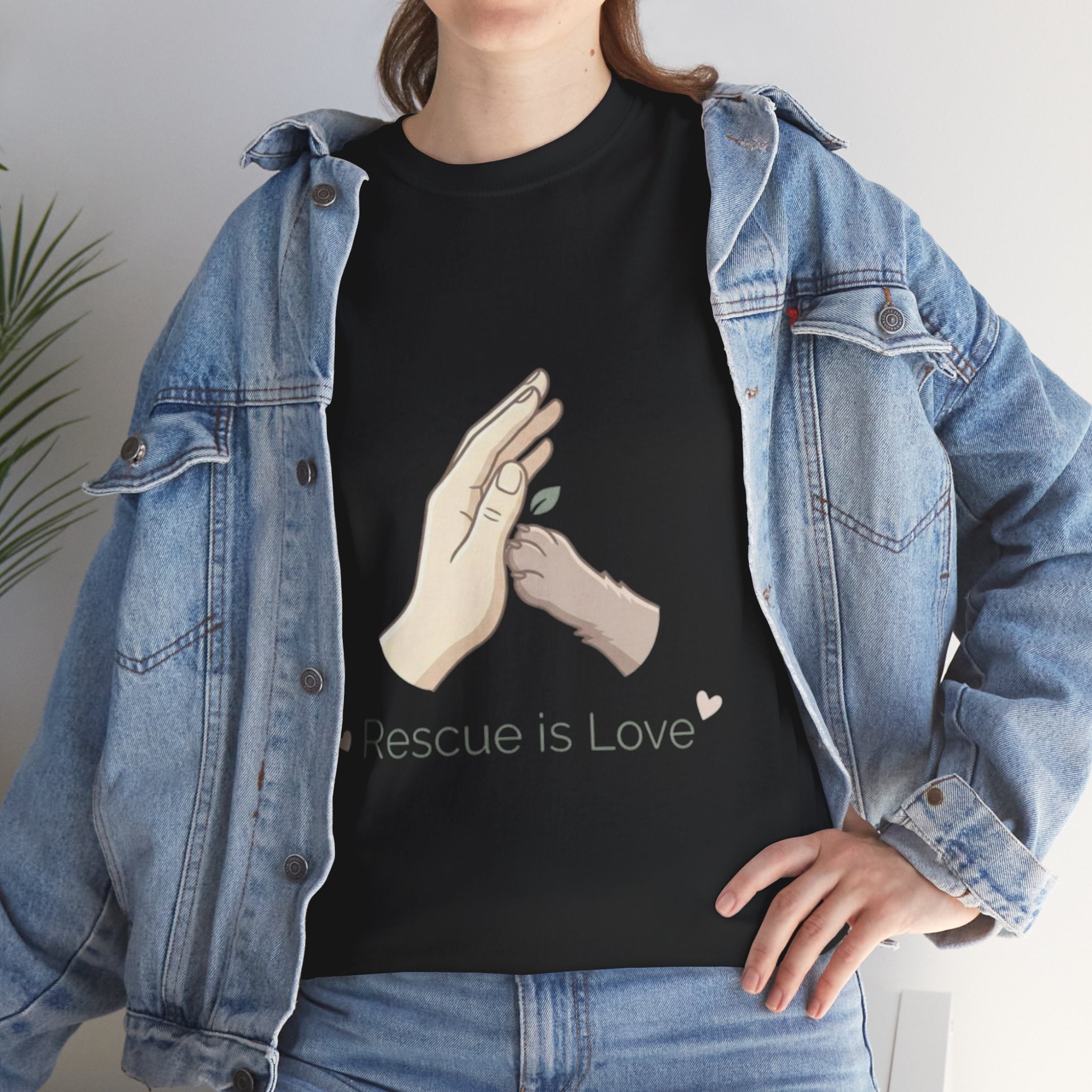 Rescue Is Love Tee — Animal Rescue Support T‑Shirt