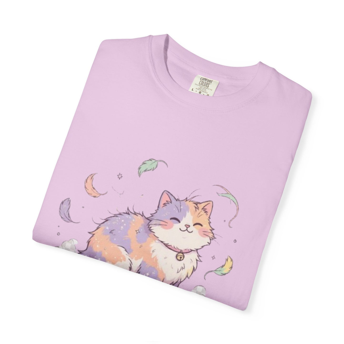 Cat Hair Is My Glitter T-Shirt — Cute Pastel Cat Graphic Tee for Cat Lovers