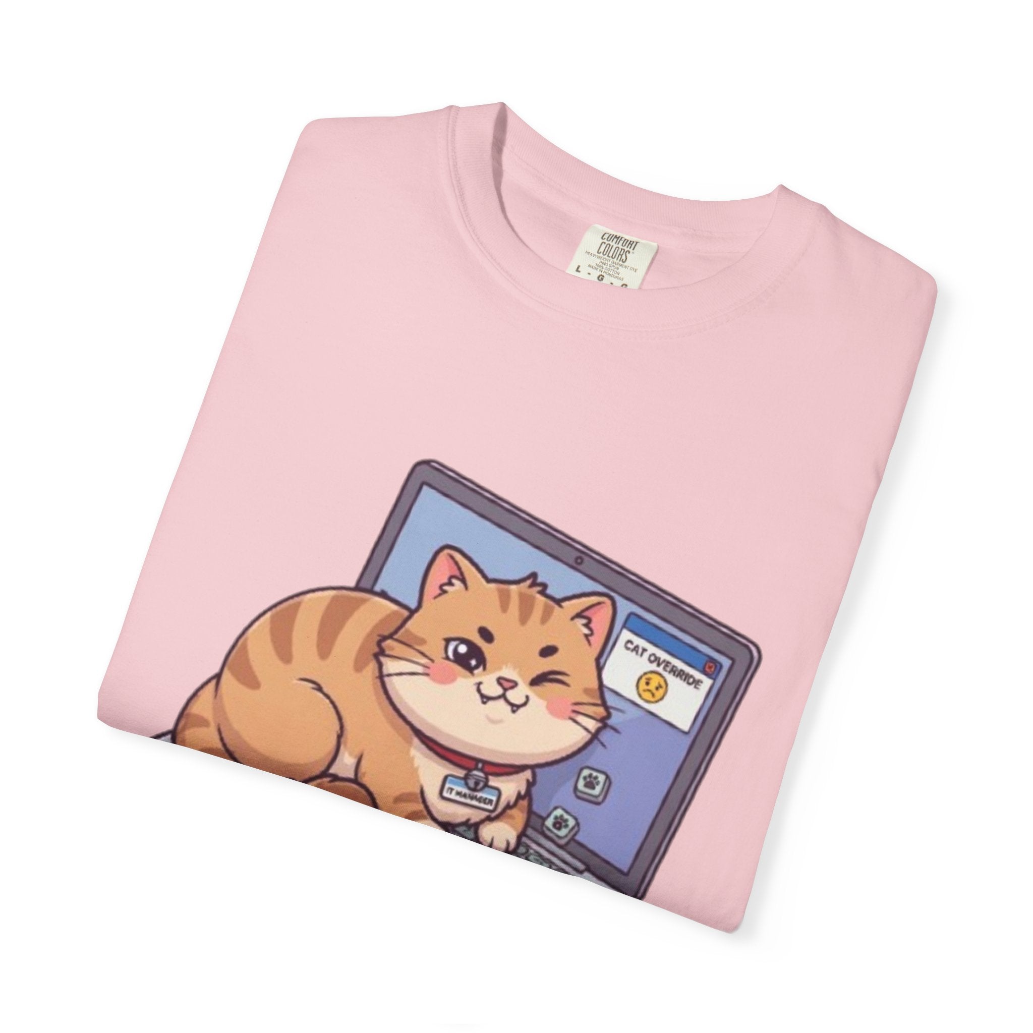IT Manager Cat T-Shirt — "My Cat Is My IT Manager" Cute Techie Tee for Cat Lovers