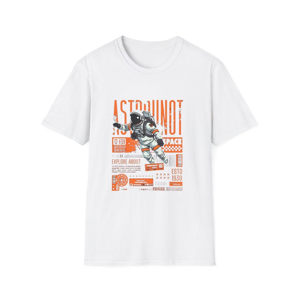 Astronaut Graphic T-Shirt — Retro Space Poster Tee