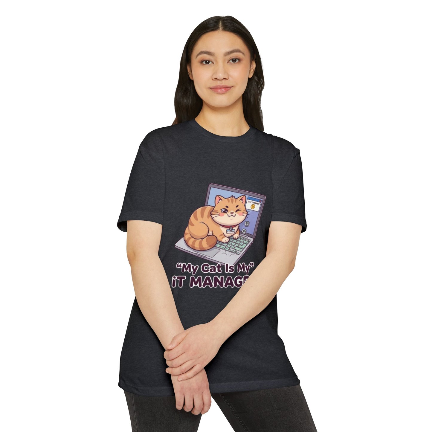 Cat IT Manager T-Shirt — “My Cat Is My IT Manager” Cute Tech Cat Tee
