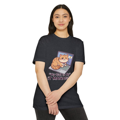 Cat IT Manager T-Shirt — “My Cat Is My IT Manager” Cute Tech Cat Tee