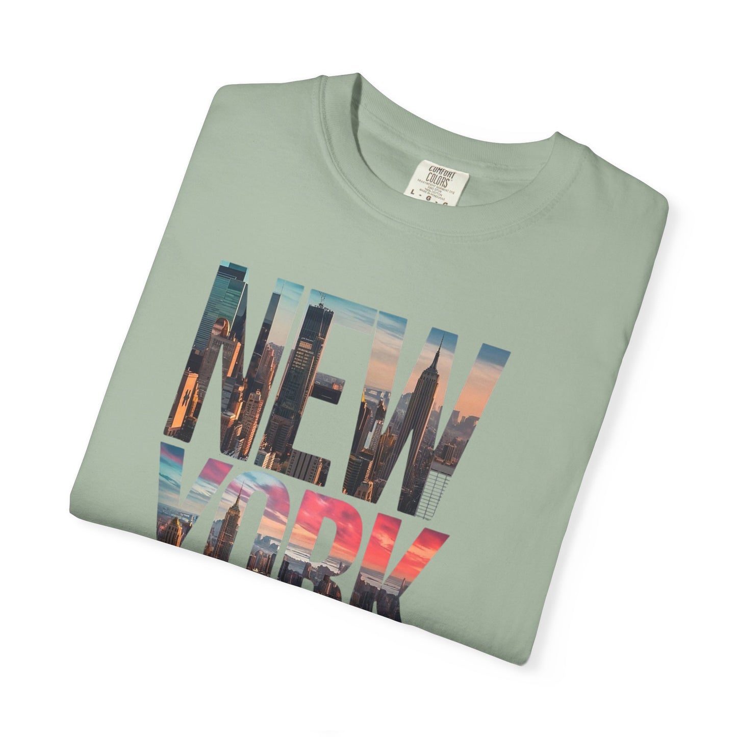 New York City Photo-Print T-Shirt — NYC Skyline Typography Tee