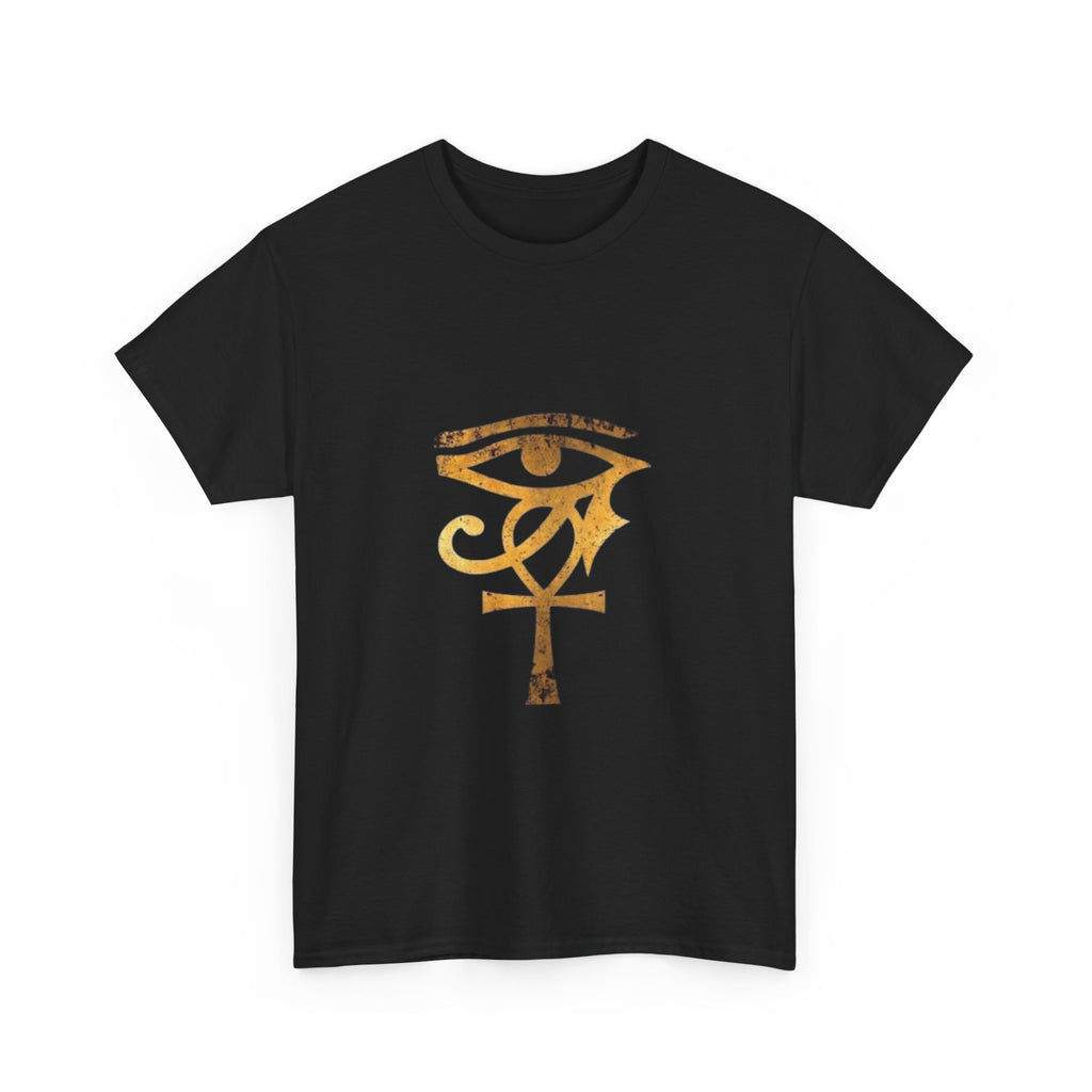 Eye of Ra Ankh T-Shirt — Golden Egyptian Symbol Tee