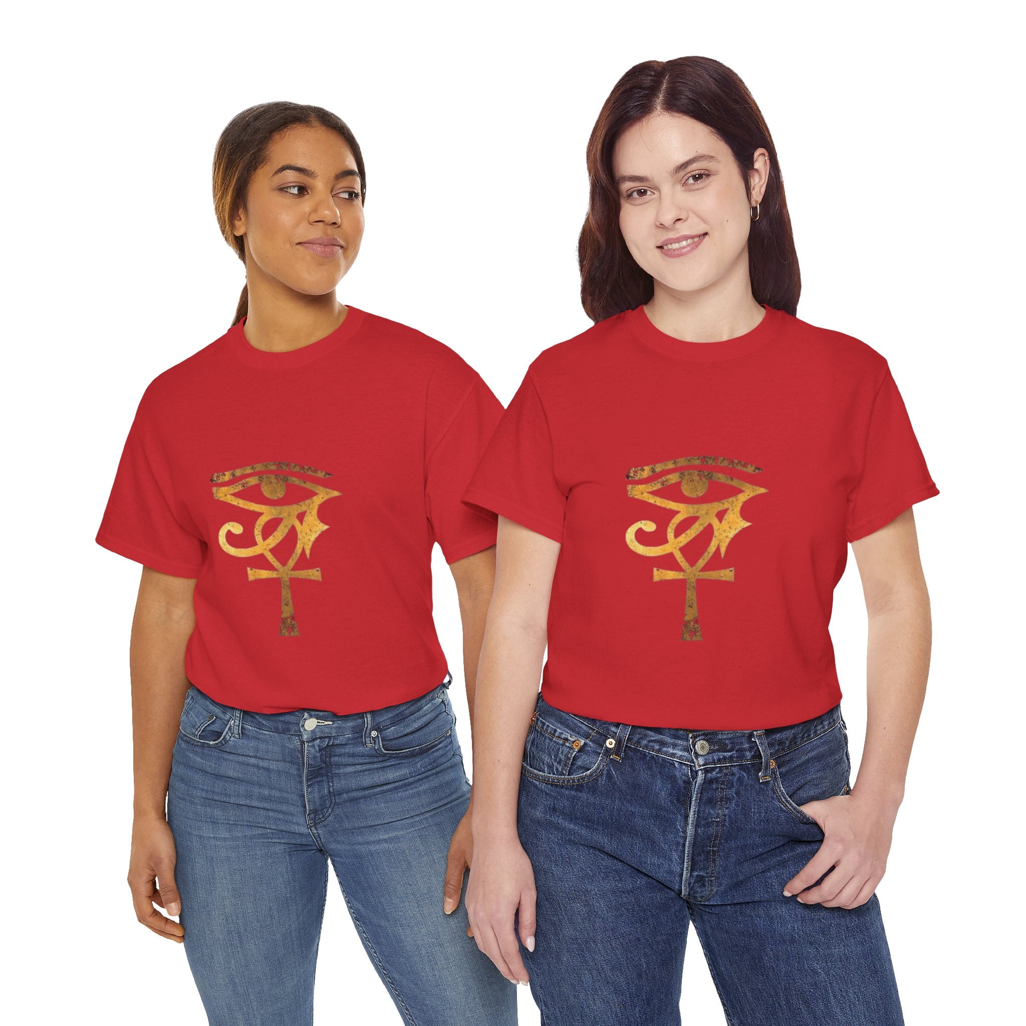 Eye of Ra Ankh T-Shirt — Golden Egyptian Symbol Tee