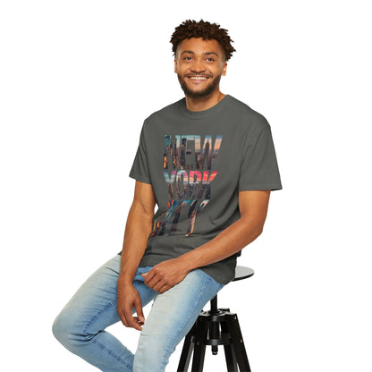 New York City Photo-Print T-Shirt — NYC Skyline Typography Tee