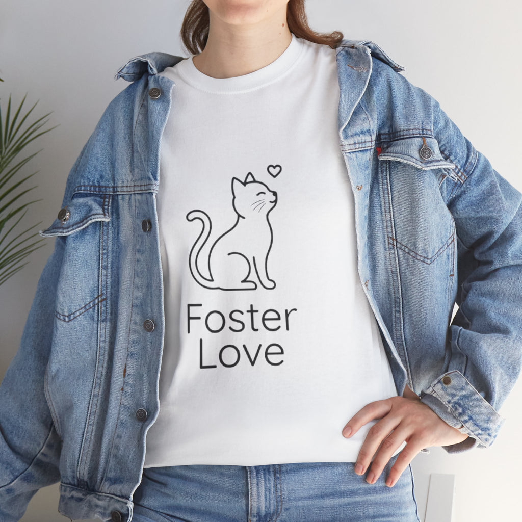 Foster Love Cat T-Shirt — Adoption Support Tee