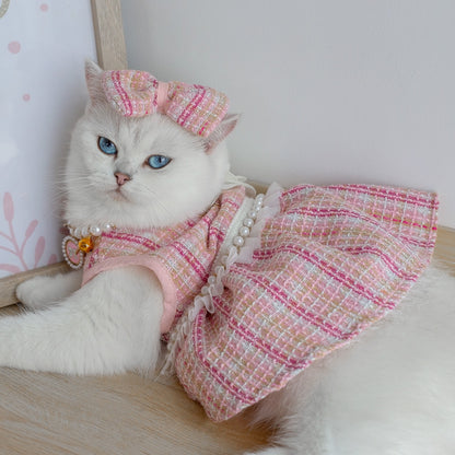 Pet Skirt Cat Dress – Cute and Fashionable Cat Clothing, Comfortable and Stylish Pet Outfit for Cats