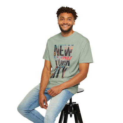 New York City Photo-Print T-Shirt — NYC Skyline Typography Tee