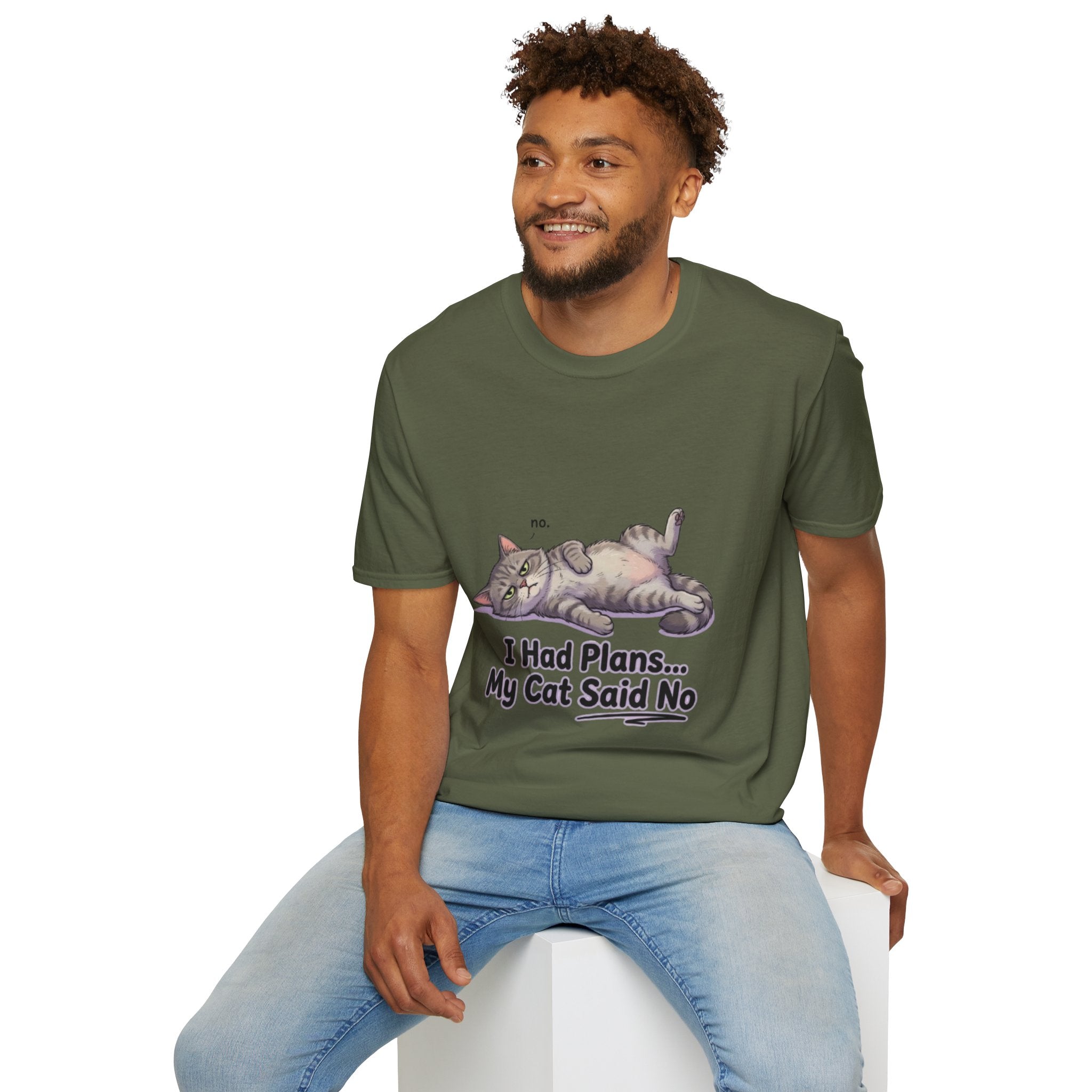 Cat Said No T-Shirt — Funny I Had Plans My Cat Said No Tee