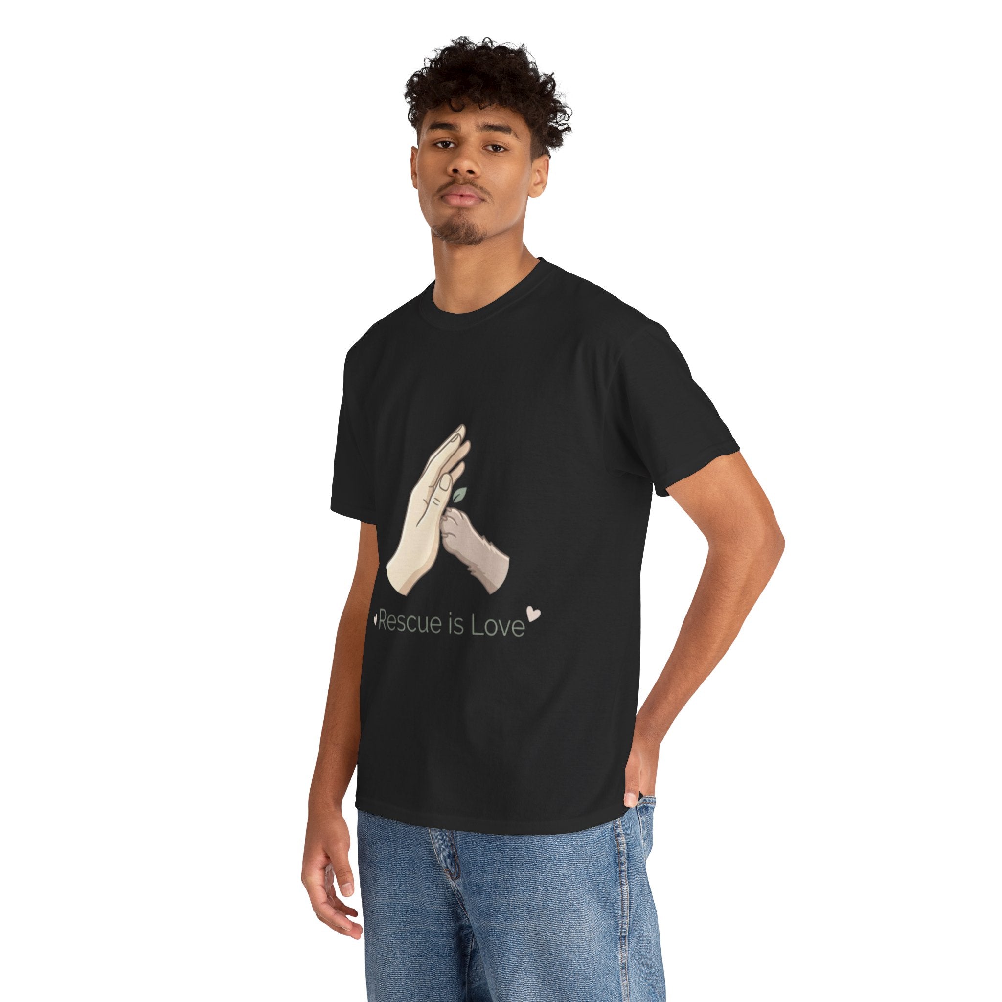 Rescue Is Love Tee — Animal Rescue Support T‑Shirt