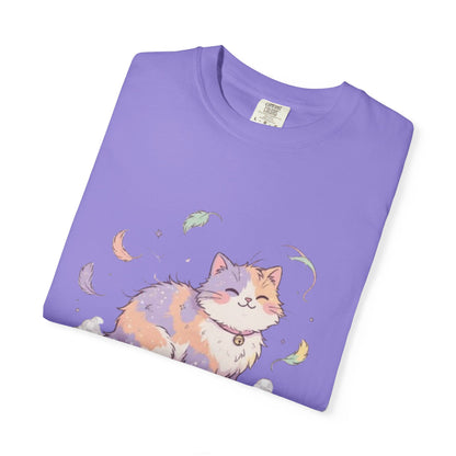 Cat Hair Is My Glitter T-Shirt — Cute Pastel Cat Graphic Tee for Cat Lovers