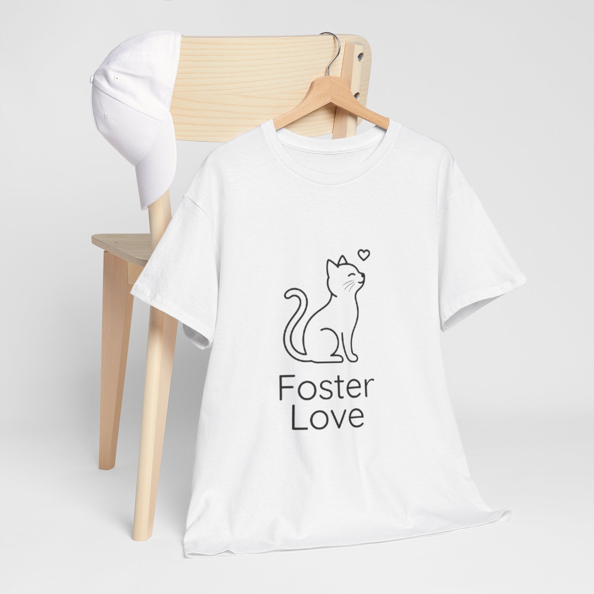 Foster Love Cat T-Shirt — Adoption Support Tee