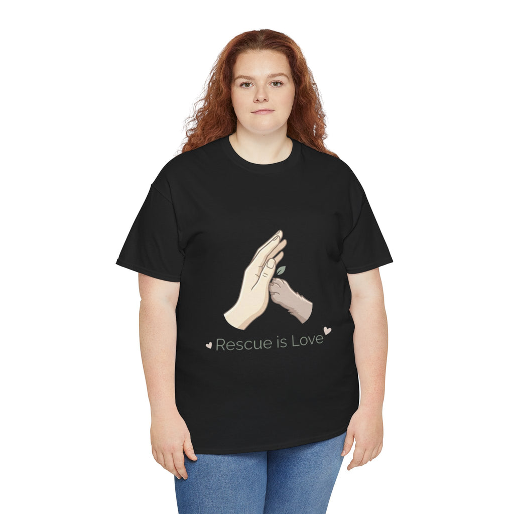 Rescue Is Love Tee — Animal Rescue Support T‑Shirt