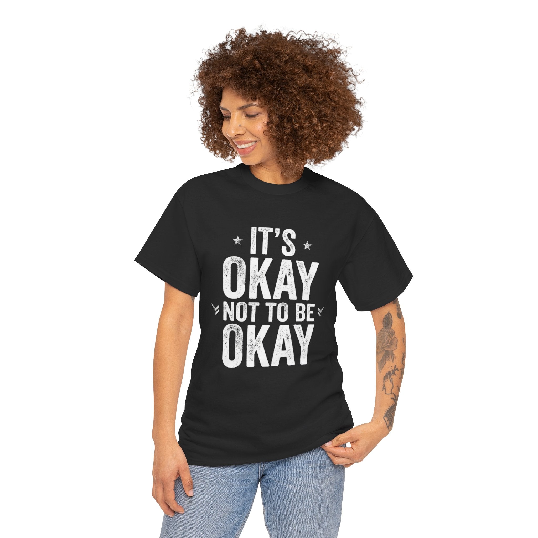T-Shirt — 'It's Okay Not to Be Okay' Mental Health Awareness Tee