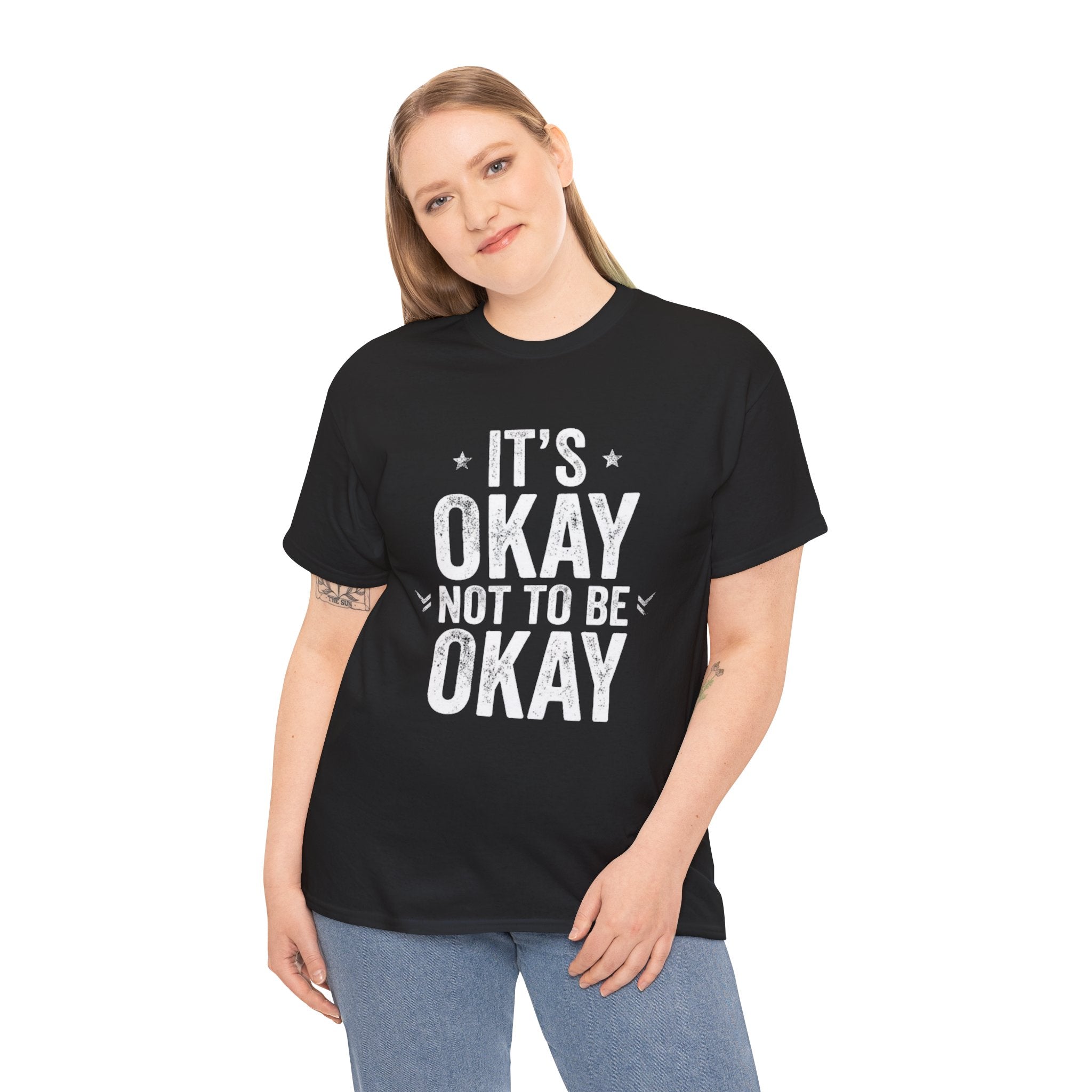 T-Shirt — 'It's Okay Not to Be Okay' Mental Health Awareness Tee