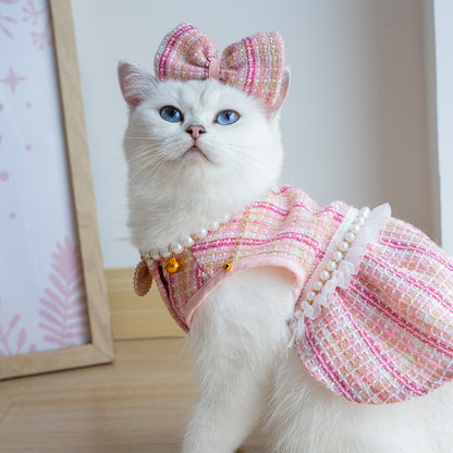 Pet Skirt Cat Dress – Cute and Fashionable Cat Clothing, Comfortable and Stylish Pet Outfit for Cats