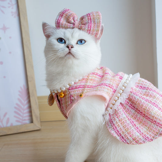 Pet Skirt Cat Dress – Cute and Fashionable Cat Clothing, Comfortable and Stylish Pet Outfit for Cats
