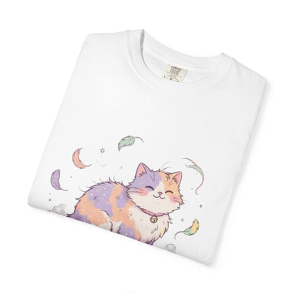 Cat Hair Is My Glitter T-Shirt — Cute Pastel Cat Graphic Tee for Cat Lovers