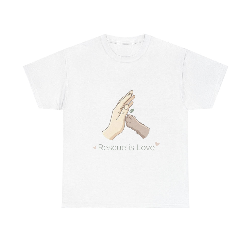 Rescue Is Love Tee — Animal Rescue Support T‑Shirt