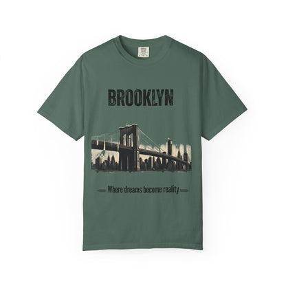Brooklyn Bridge T-Shirt — "Where Dreams Become Reality" Graphic Tee