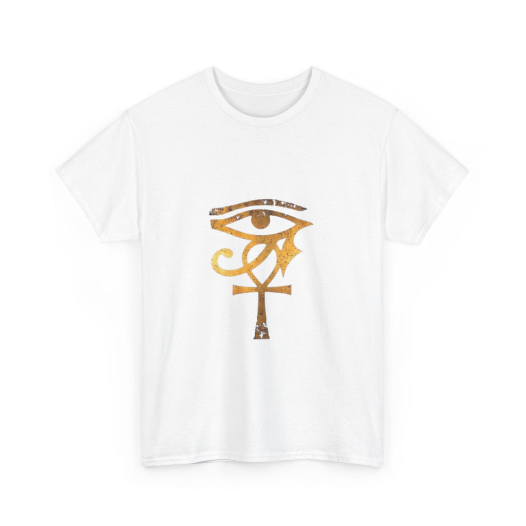 Eye of Ra Ankh T-Shirt — Golden Egyptian Symbol Tee