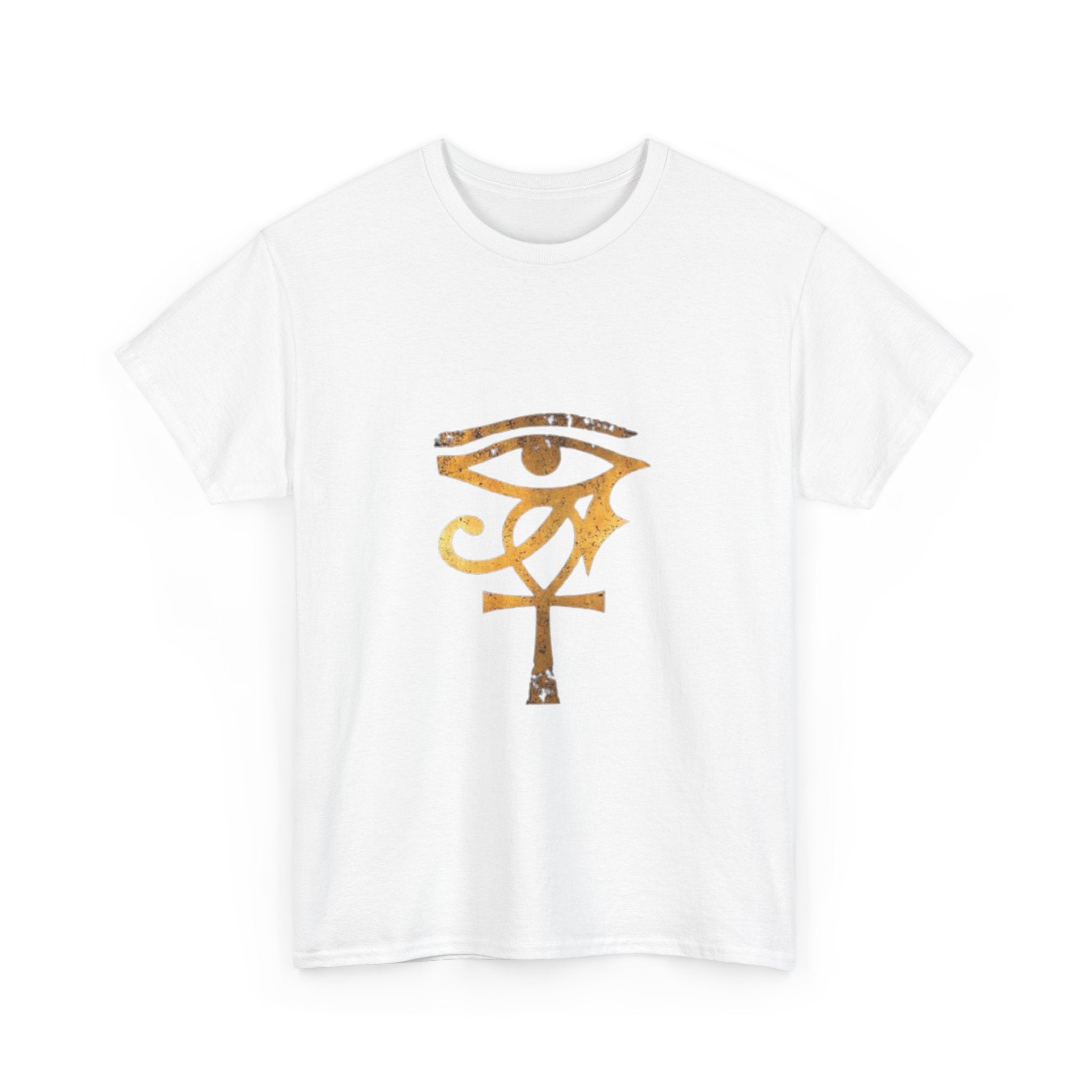 Eye of Ra Ankh T-Shirt — Golden Egyptian Symbol Tee