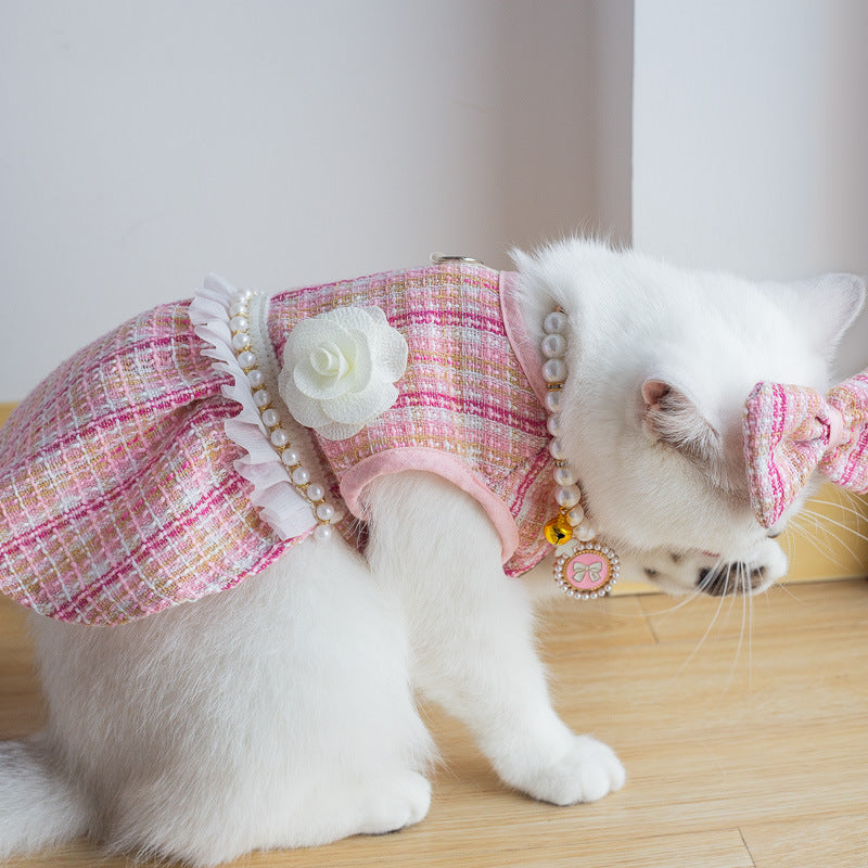 Pet Skirt Cat Dress – Cute and Fashionable Cat Clothing, Comfortable and Stylish Pet Outfit for Cats