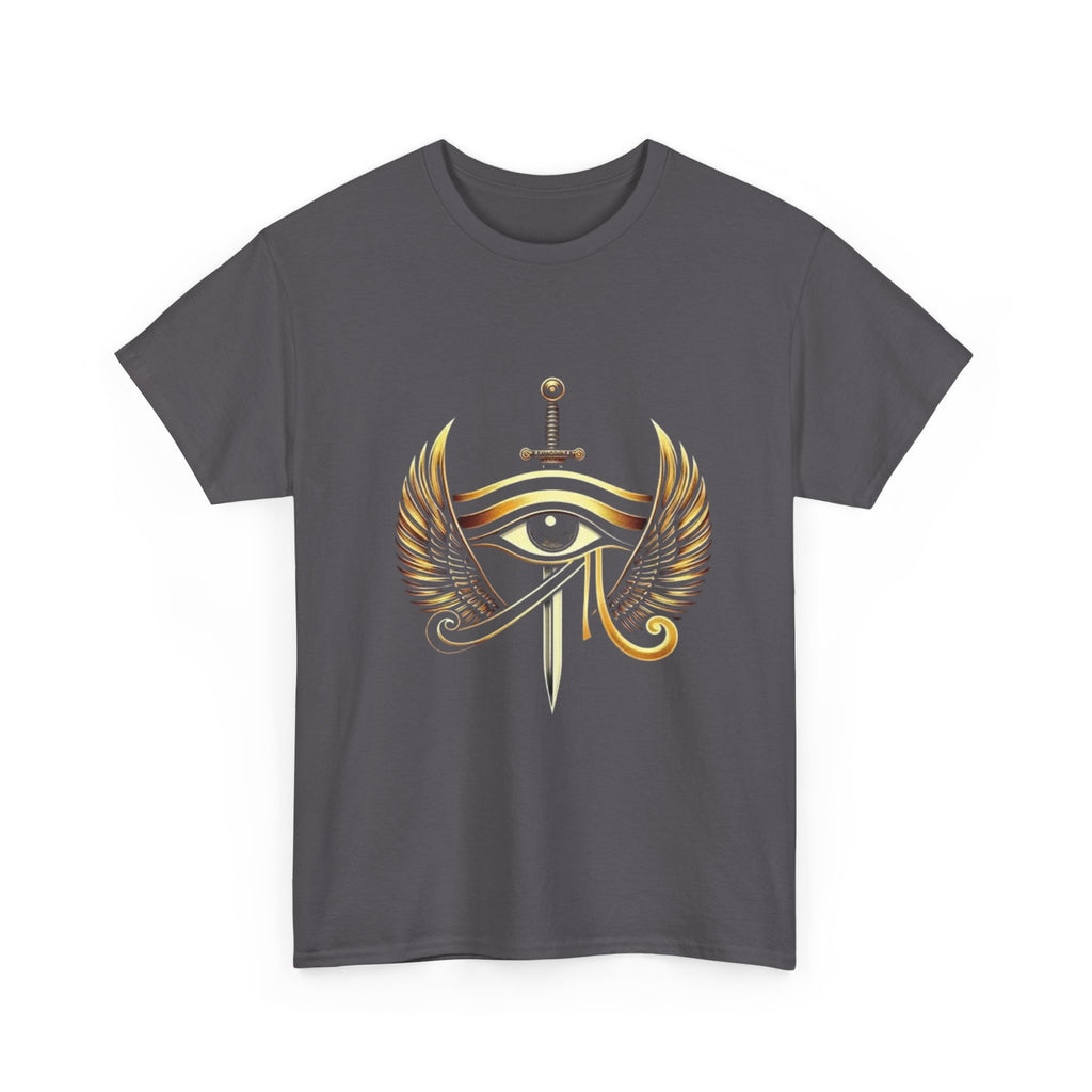 Eye of Horus Sword T‑Shirt — Egyptian Symbol Tee with Winged Eye Design