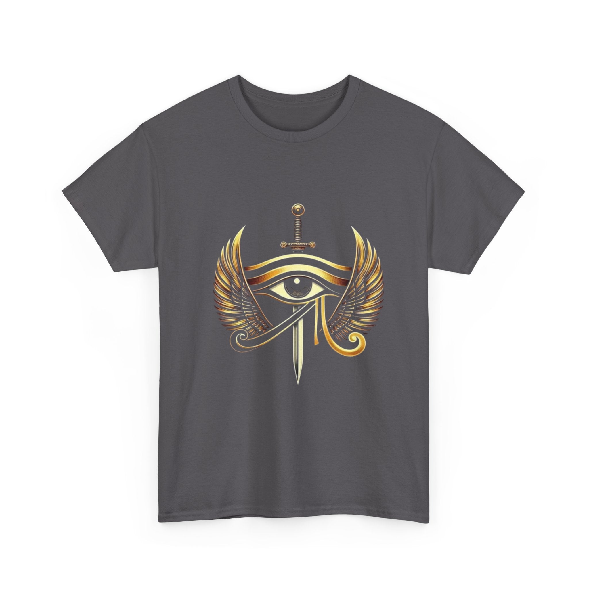 Eye of Horus Sword T‑Shirt — Egyptian Symbol Tee with Winged Eye Design
