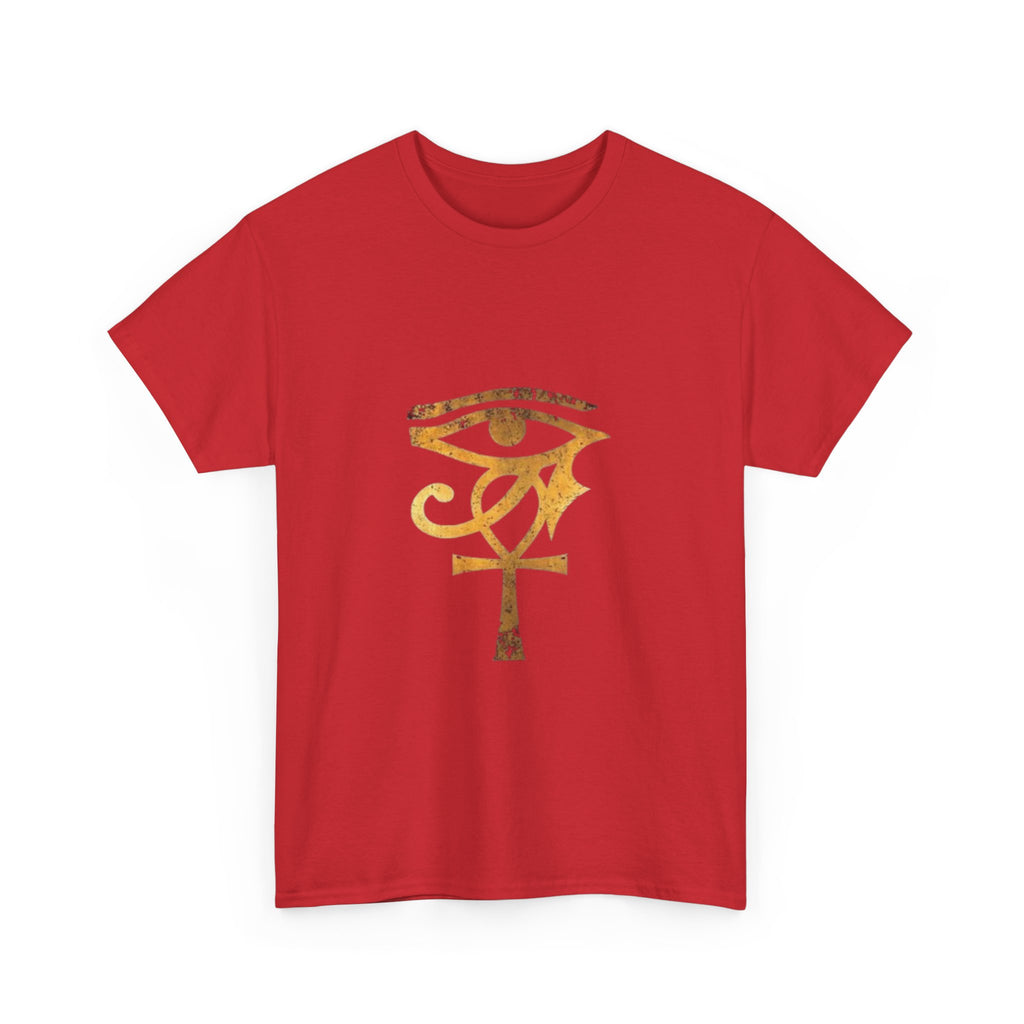 Eye of Ra Ankh T-Shirt — Golden Egyptian Symbol Tee