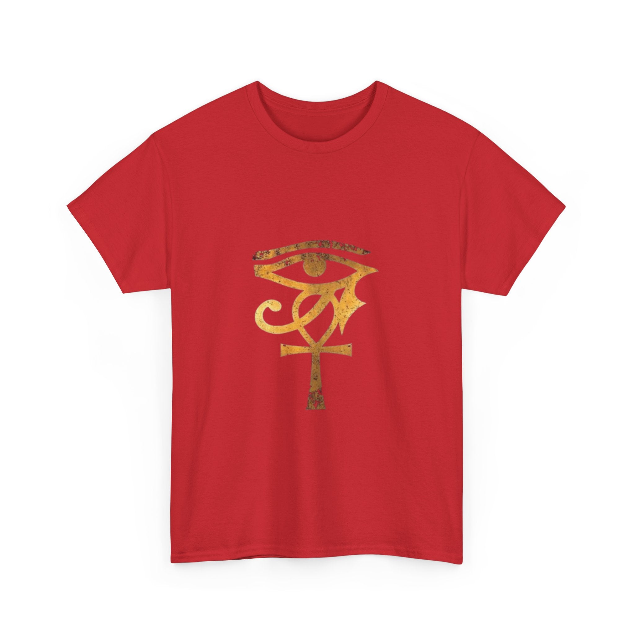 Eye of Ra Ankh T-Shirt — Golden Egyptian Symbol Tee