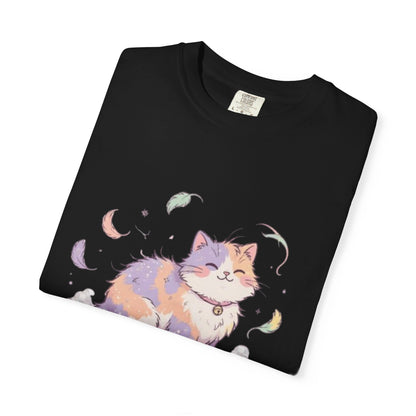 Cat Hair Is My Glitter T-Shirt — Cute Pastel Cat Graphic Tee for Cat Lovers