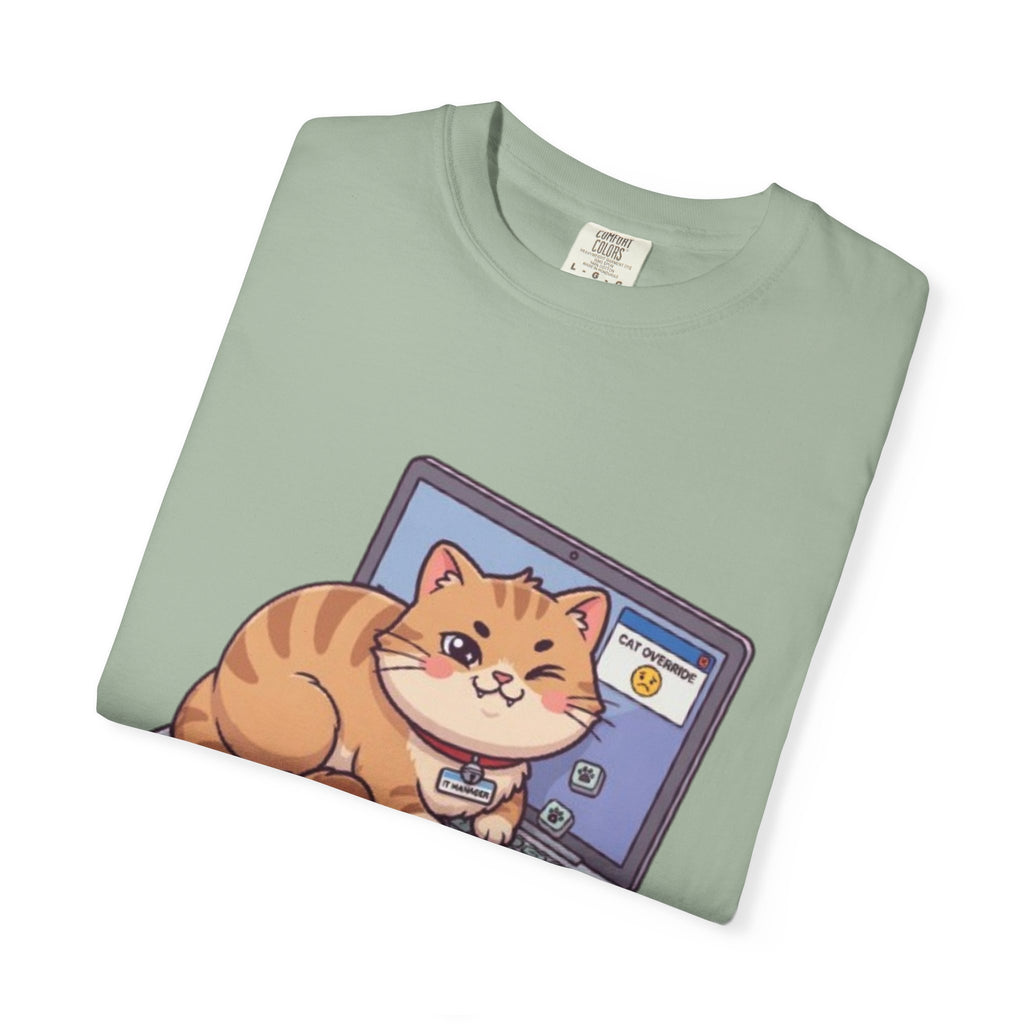 IT Manager Cat T-Shirt — "My Cat Is My IT Manager" Cute Techie Tee for Cat Lovers