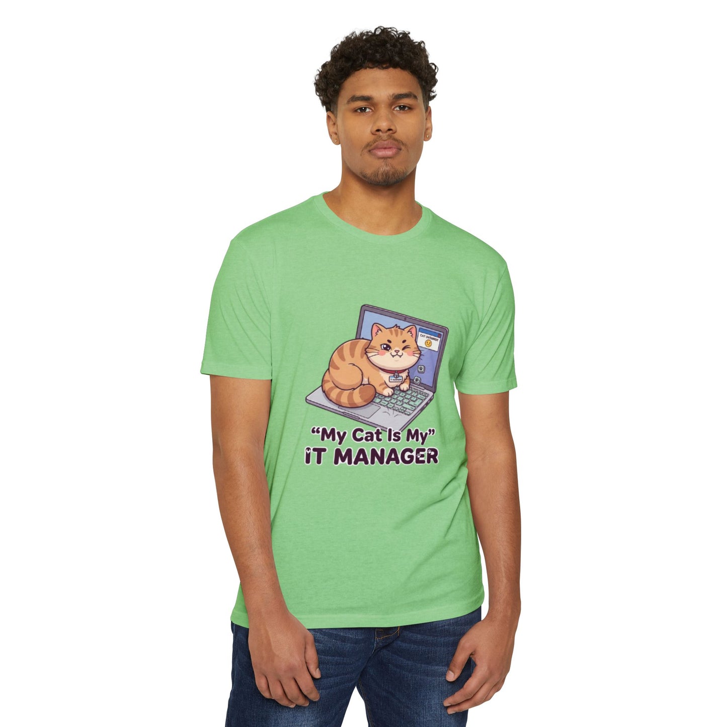 Cat IT Manager T-Shirt — “My Cat Is My IT Manager” Cute Tech Cat Tee