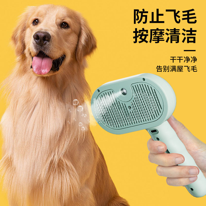 Cross-border spray comb pet comb cat dog no-fly hair needle comb pet comb cat comb pet supplies