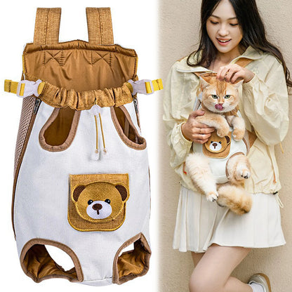 Pet Backpack Hands-Free Travel Bag for Dogs & Cats – Portable, Comfortable Carrier for Daily Walks, Camping, Climbing, and Outdoor Adventures